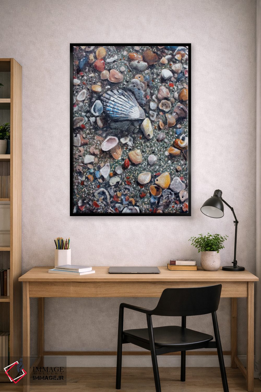 تابلو دکوراتیو بازمانده های جزر و مد اثر جری لی کرک - D1B