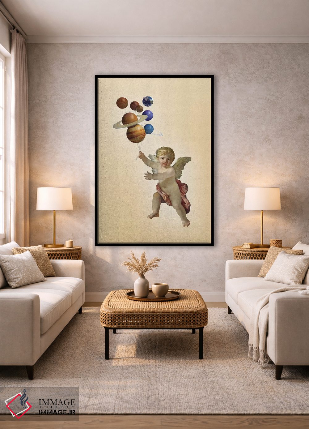 تابلو دکوراتیو فرشته اثر خوزه لوئیس گوئررو - D2B