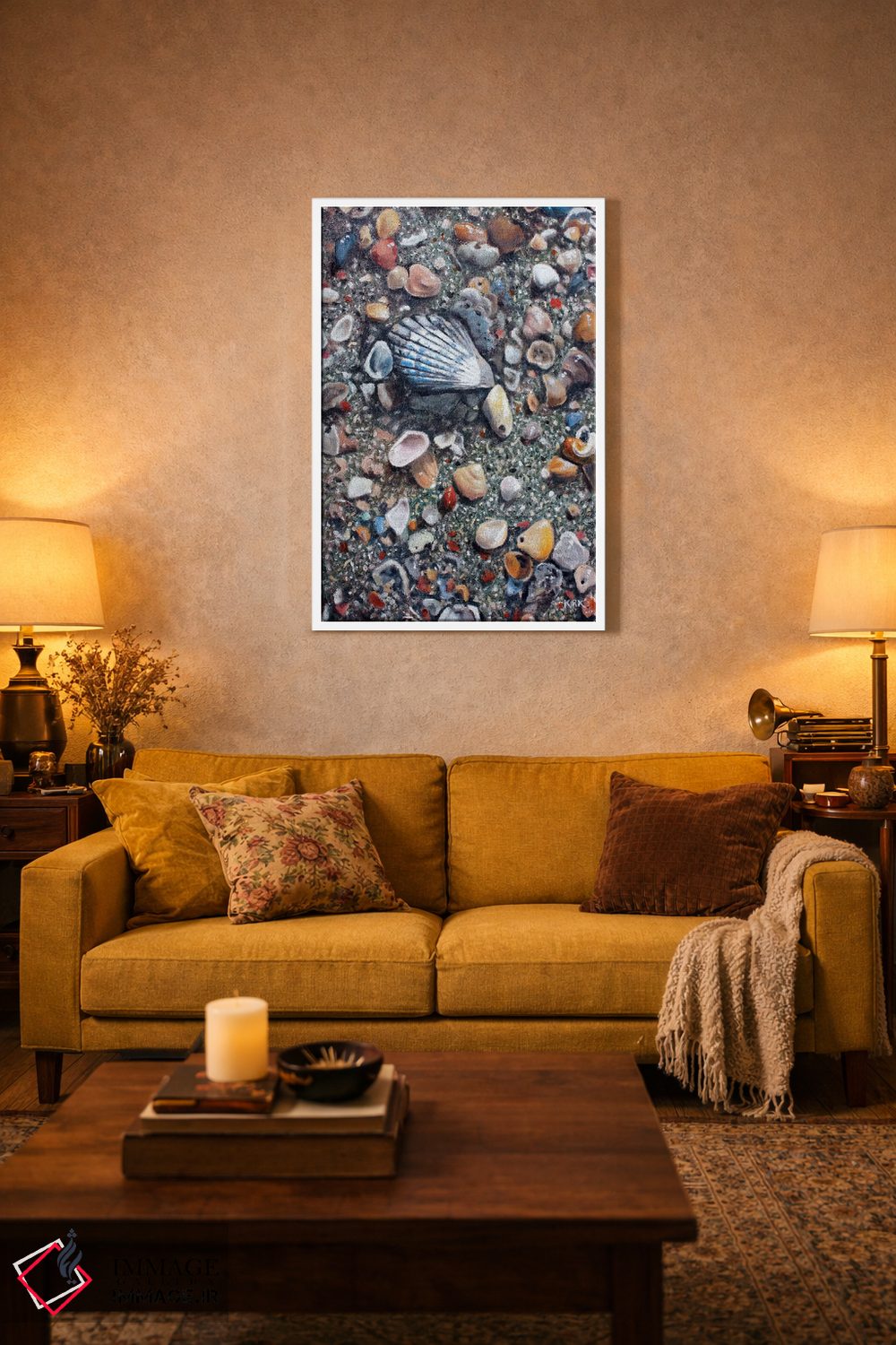 تابلو دکوراتیو بازمانده های جزر و مد اثر جری لی کرک - D2W