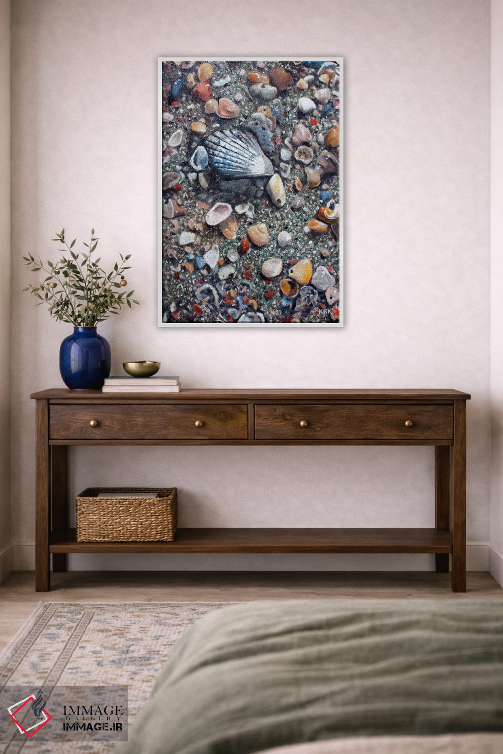 تابلو دکوراتیو بازمانده های جزر و مد اثر جری لی کرک - D4W