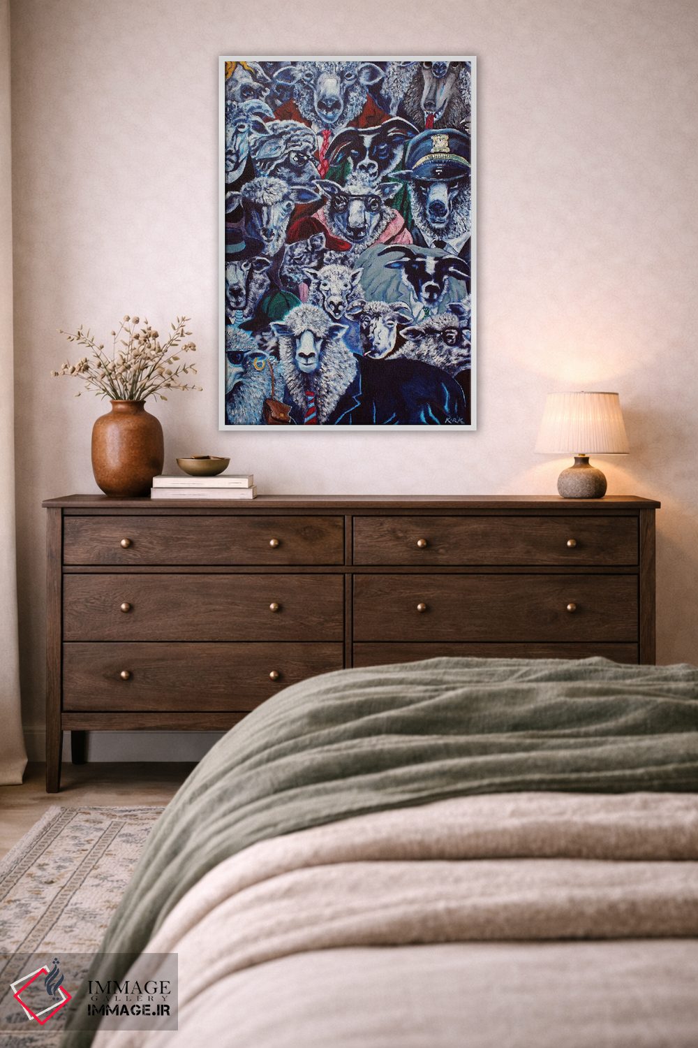 تابلو دکوراتیو گوسفندان اثر جری لی کرک - D2W