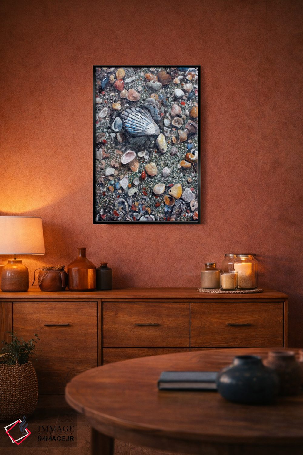 تابلو دکوراتیو بازمانده های جزر و مد اثر جری لی کرک - D6B