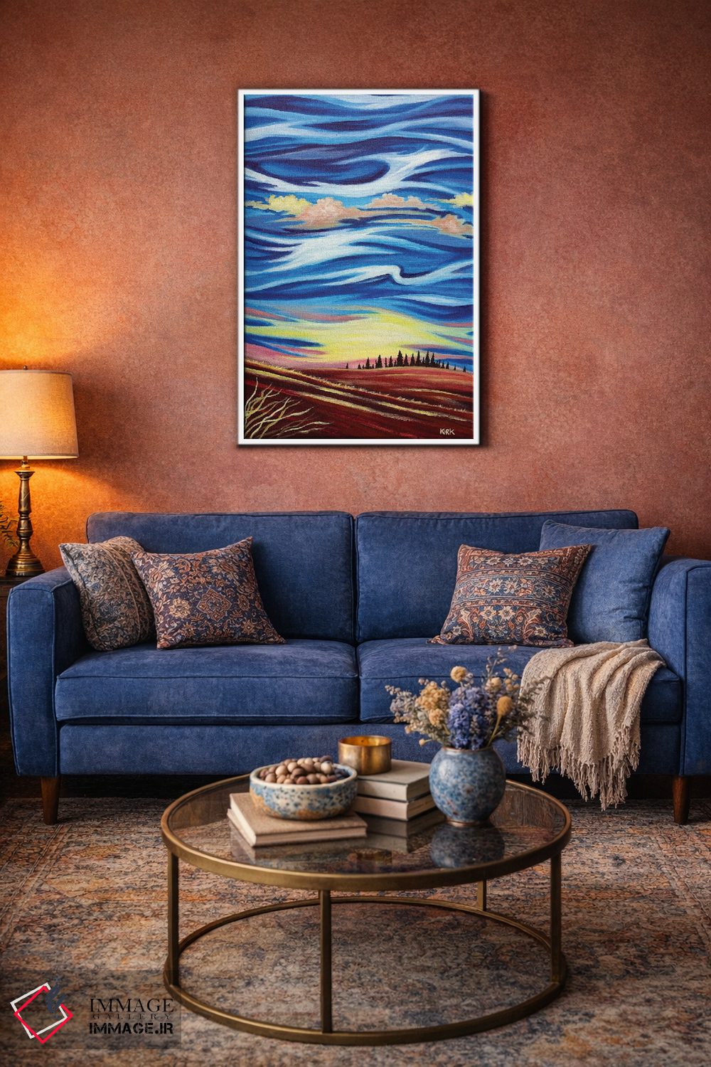 تابلو دکوراتیو رقص آسمان اثر جری لی کرک - D3W