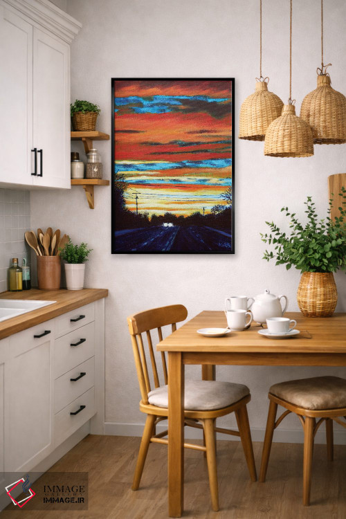تابلو دکوراتیو رانندگی هنگام غروب اثر جری لی کرک - D5B