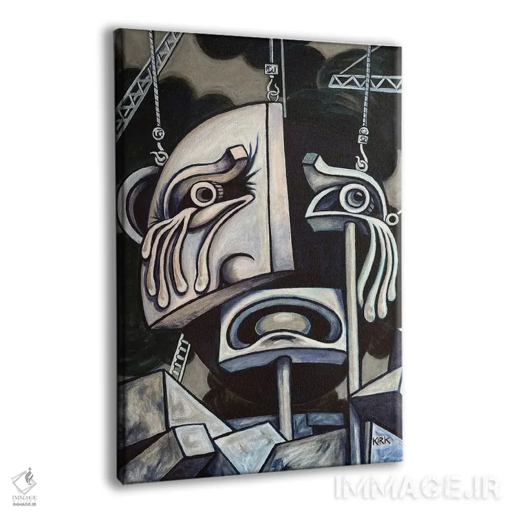 تابلو دکوراتیو واسازی اندوه اثر جری لی کرک - نمای پرسپکتیو محصول