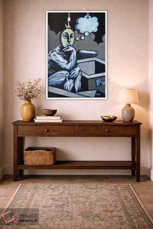 تابلو دکوراتیو خارج از چارچوب فکر کردن اثر جری لی کرک - D4W