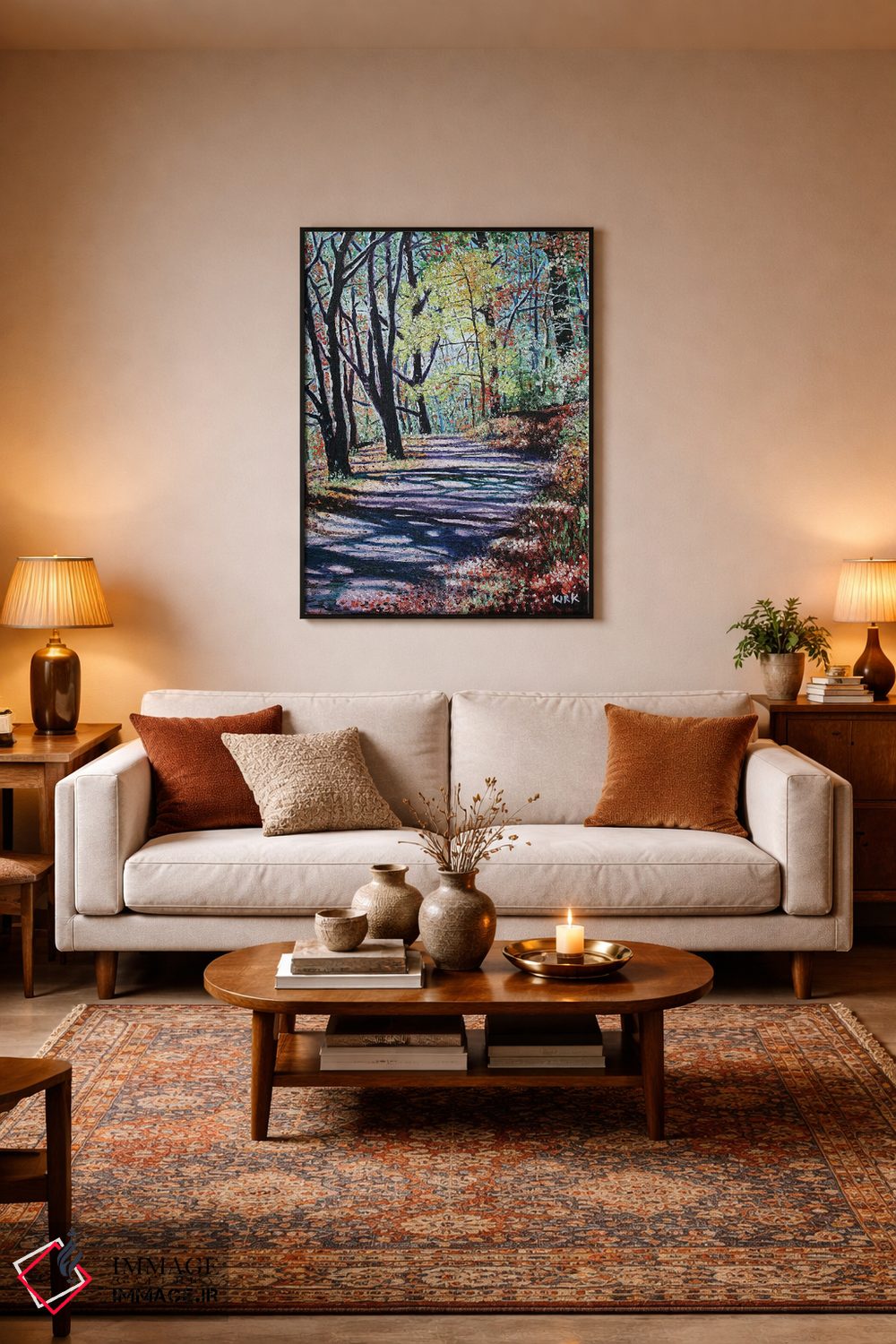 تابلو دکوراتیو مسیر چتولا اثر جری لی کرک - D3B