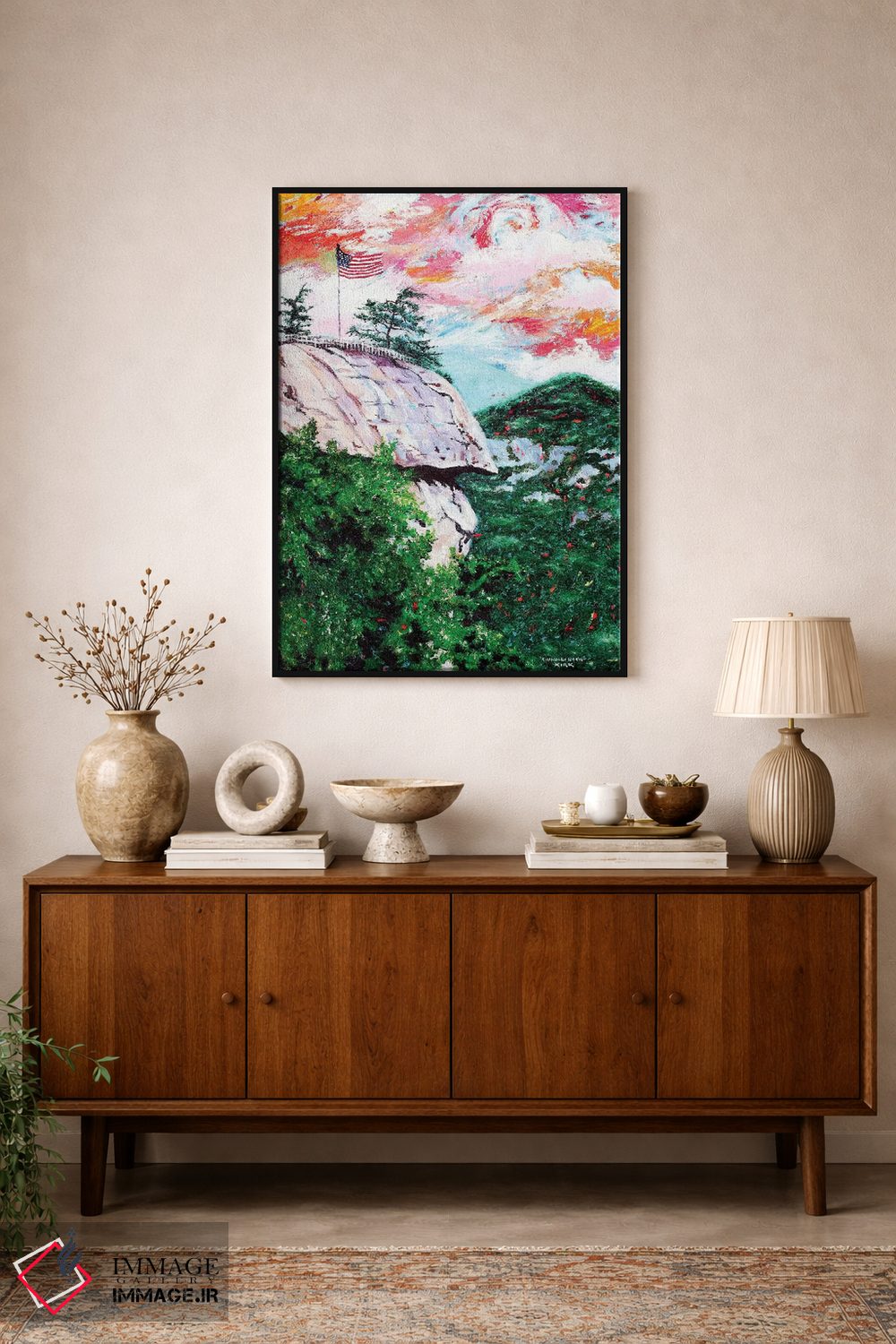 تابلو دکوراتیو تخته سنگ دودکشی اثر جری لی کرک - D1B