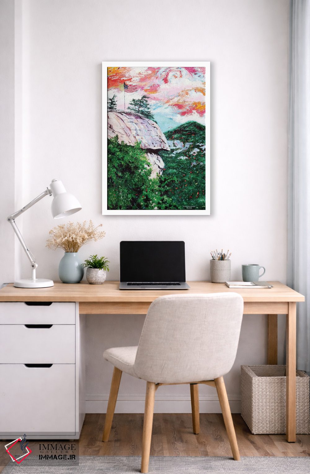 تابلو دکوراتیو تخته سنگ دودکشی اثر جری لی کرک - D5W