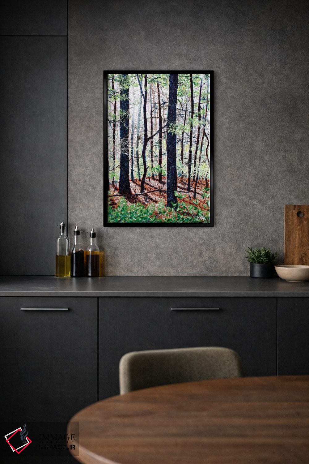 تابلو دکوراتیو جنگل های عمیق اثر جری لی کرک - D1B
