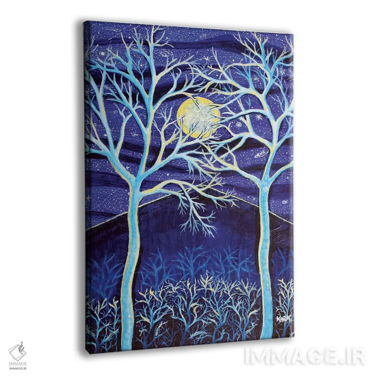 تابلو دکوراتیو کوه نیمه شب اثر جری لی کرک - نمای پرسپکتیو محصول