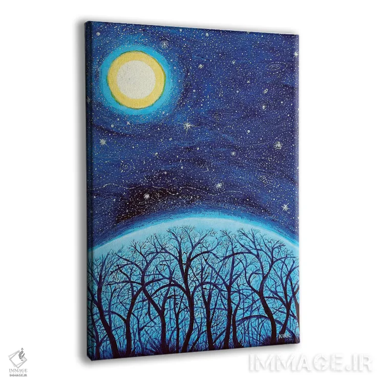 تابلو دکوراتیو ماه بر فراز کوه اثر جری لی کرک - نمای پرسپکتیو محصول