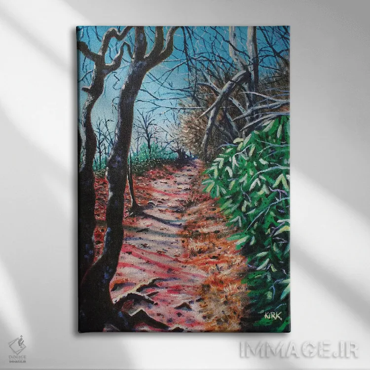 تابلو دکوراتیو مسیر پیاده روی در کوه گرندفادر اثر جری لی کرک - نمای روبهرو روی دیوار