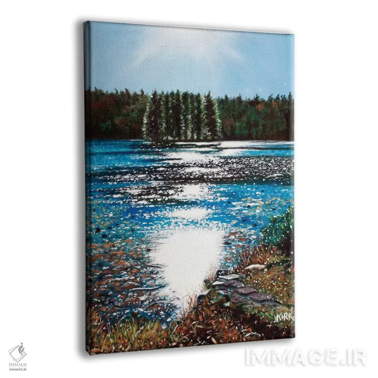 تابلو دکوراتیو پرتو نور بر باس لیک اثر جری لی کرک - نمای پرسپکتیو محصول