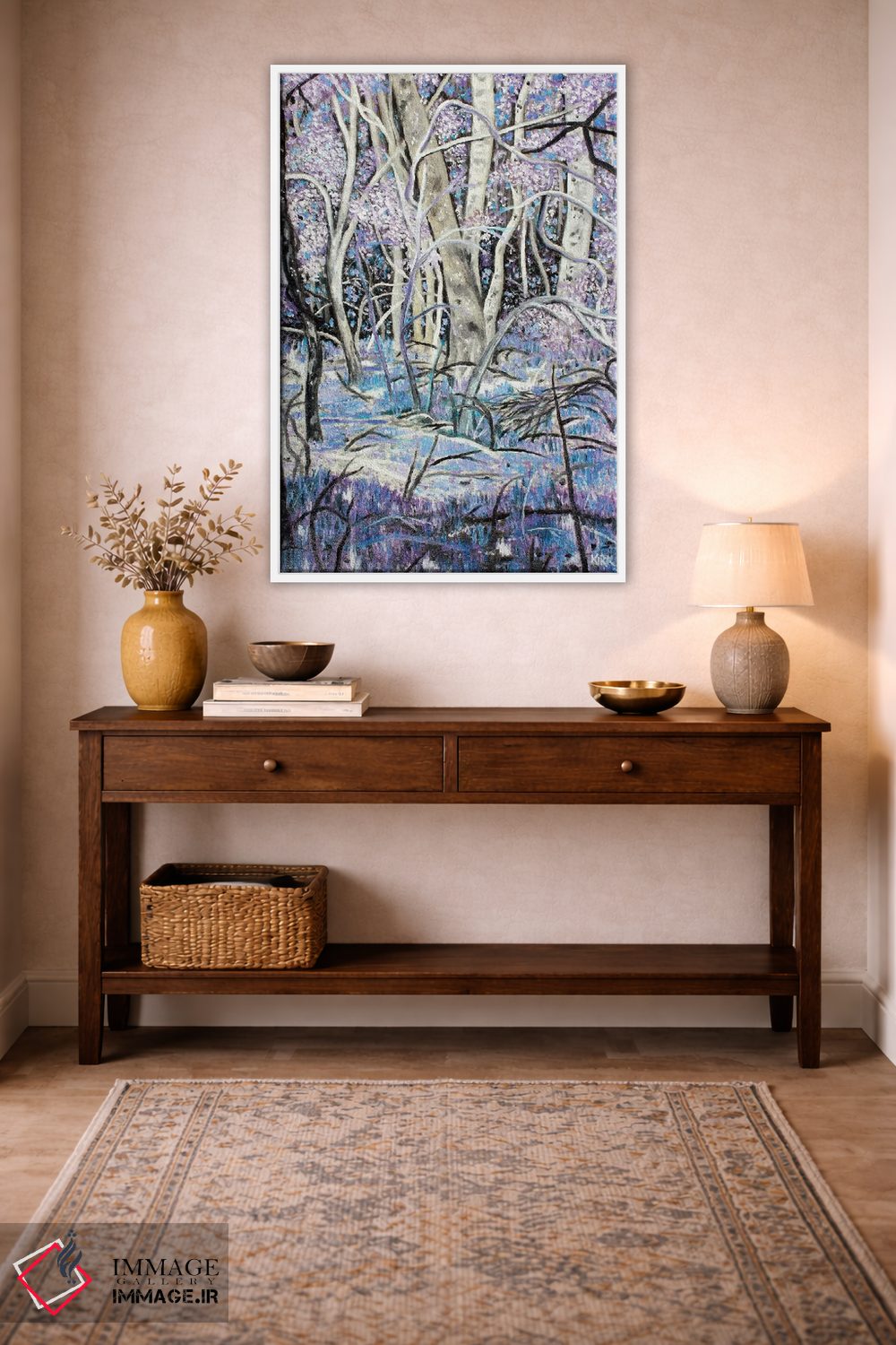 تابلو دکوراتیو جنگل اسطوخودوس اثر جری لی کرک - D2W