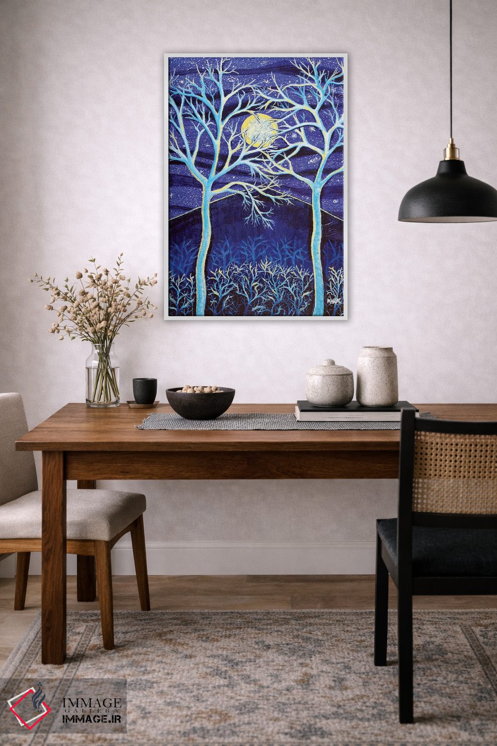 تابلو دکوراتیو کوه نیمه شب اثر جری لی کرک - D2W