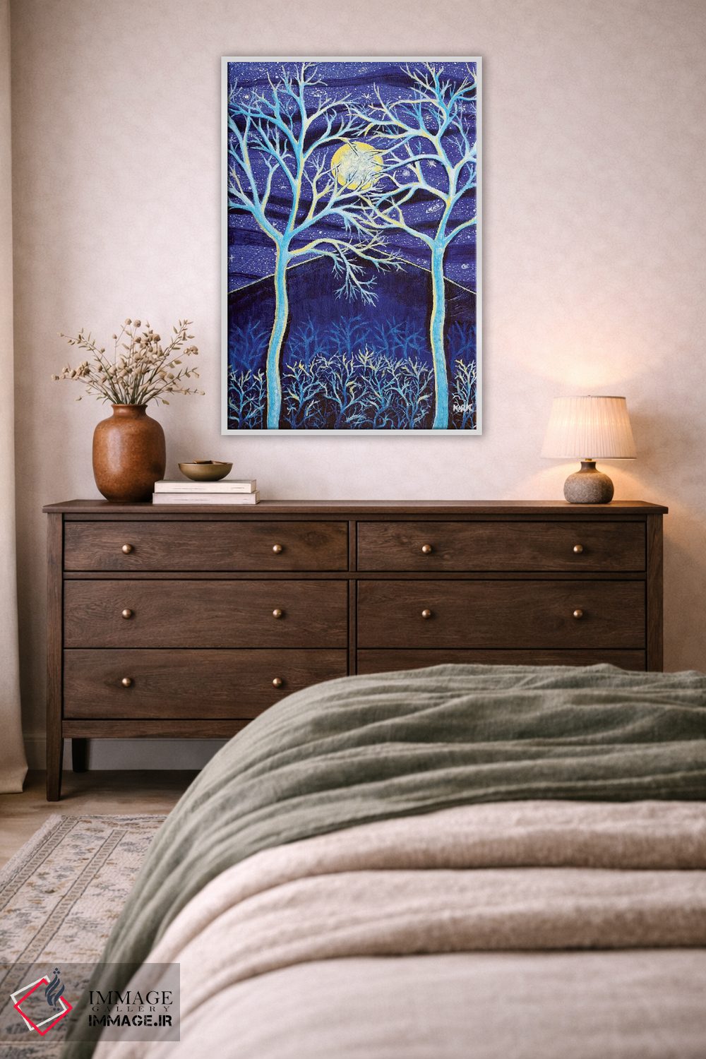 تابلو دکوراتیو کوه نیمه شب اثر جری لی کرک - D3W