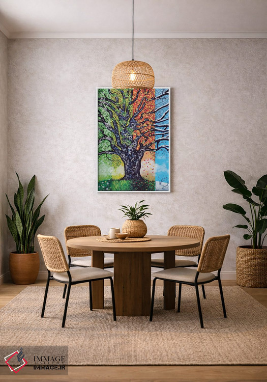 تابلو دکوراتیو درختی برای همه فصل ها اثر جری لی کرک - D2W