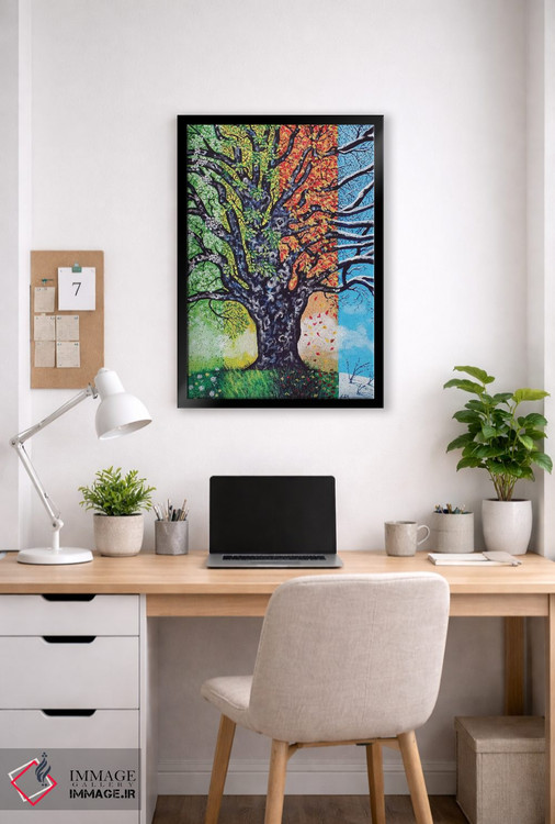تابلو دکوراتیو درختی برای همه فصل ها اثر جری لی کرک - D5B