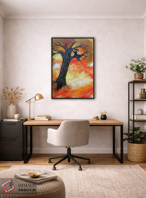تابلو دکوراتیو در جست وجوی مکانی برای ریشه دواندن اثر جری لی کرک - D4B