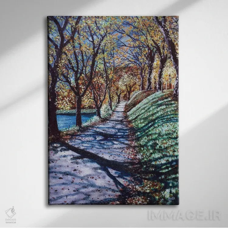 تابلو دکوراتیو روز آفتابی اثر جری لی کرک - نمای روبهرو روی دیوار