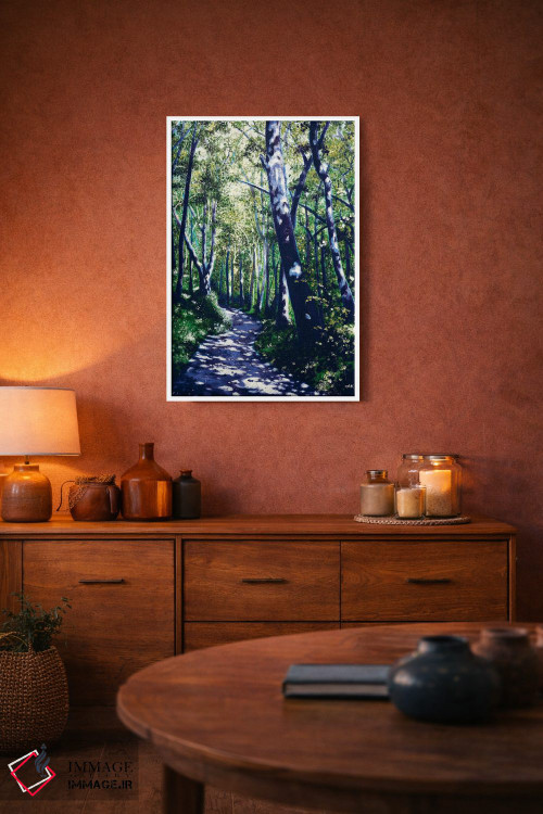 تابلو دکوراتیو جنگل تابستانی اثر جری لی کرک - D2W