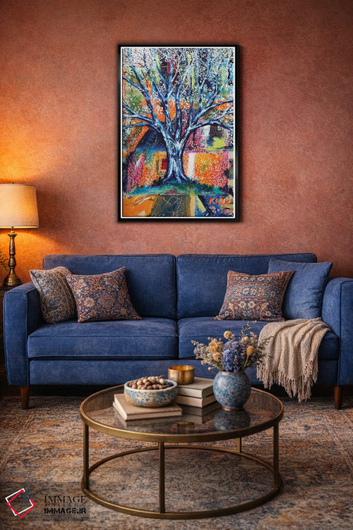 تابلو دکوراتیو درخت بهاری اثر جری لی کرک - D4B