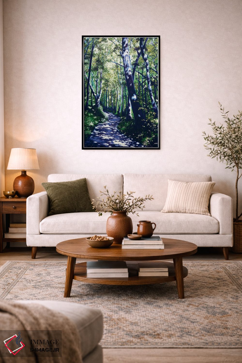 تابلو دکوراتیو جنگل تابستانی اثر جری لی کرک - D5B