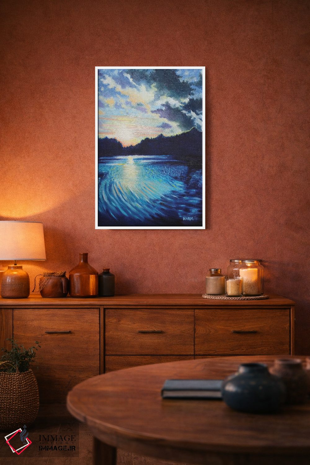 تابلو دکوراتیو غروب در چتولا اثر جری لی کرک - D4W