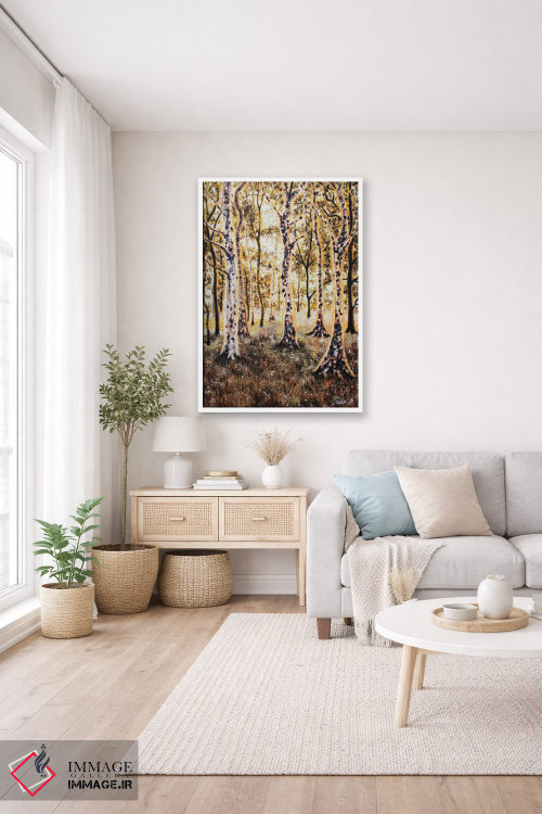 تابلو دکوراتیو نوری فراتر از این جنگل هاست اثر جری لی کرک - D3W