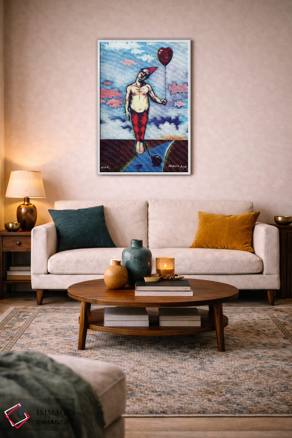 تابلو دکوراتیو میانسالی اثر جری لی کرک - D2W