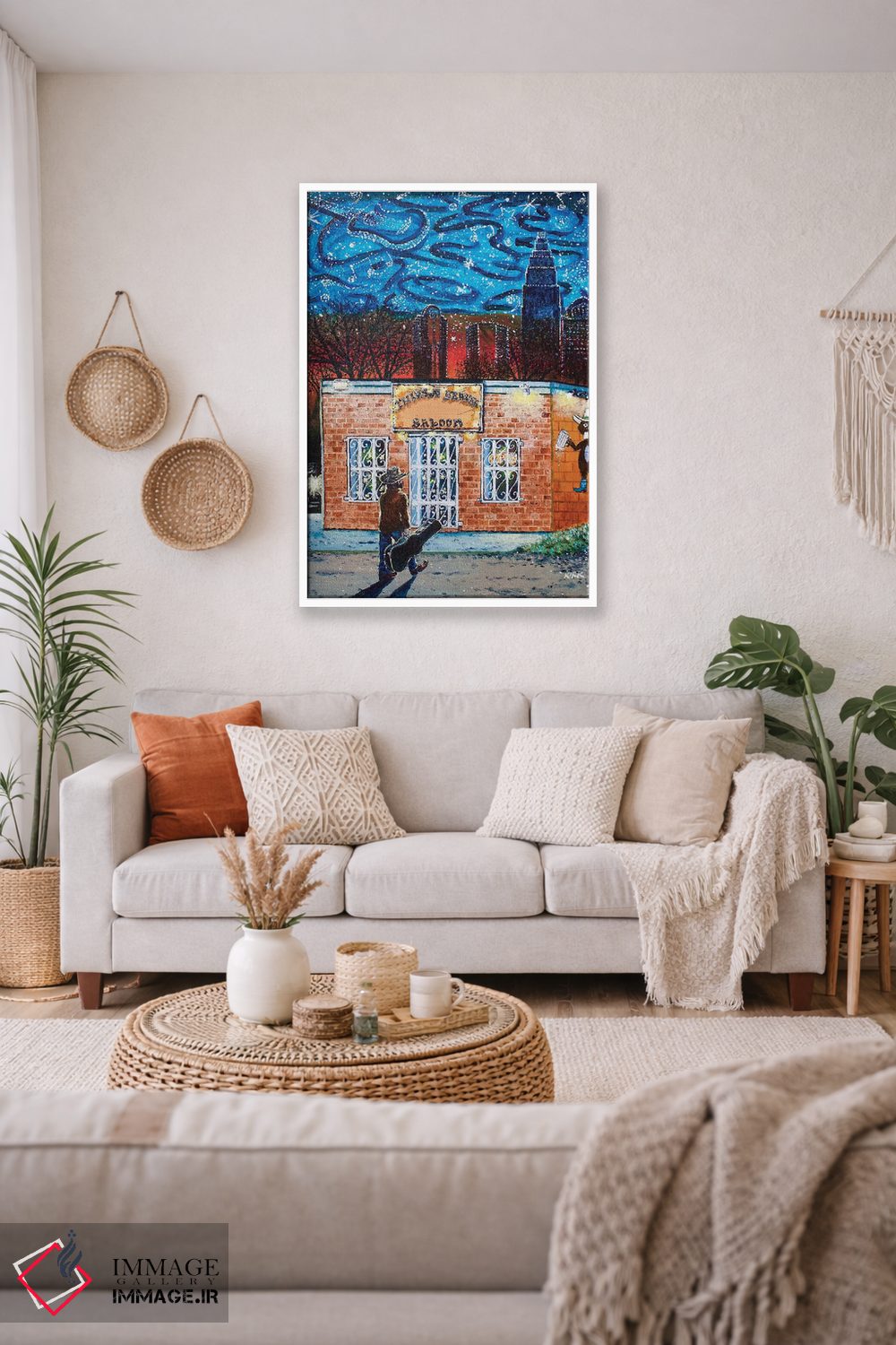 تابلو دکوراتیو سالن بیور تشنه اثر جری لی کرک - D1W