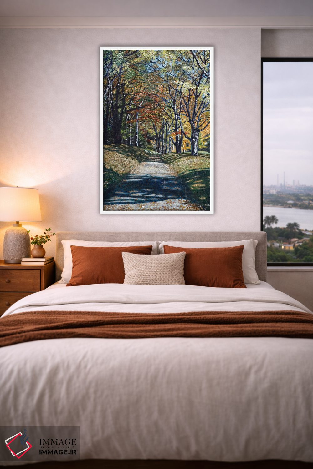 تابلو دکوراتیو مسیر پاییزی اثر جری لی کرک - D3W