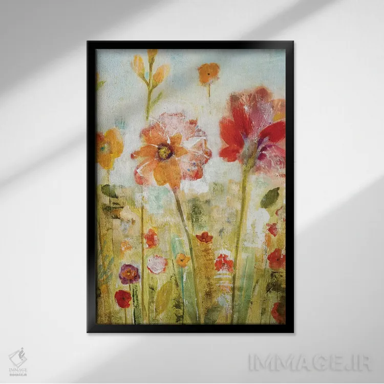 تابلو دکوراتیو لکه های خورشیدی ۲ اثر جیل مارتین - نمای قابدار مشکی