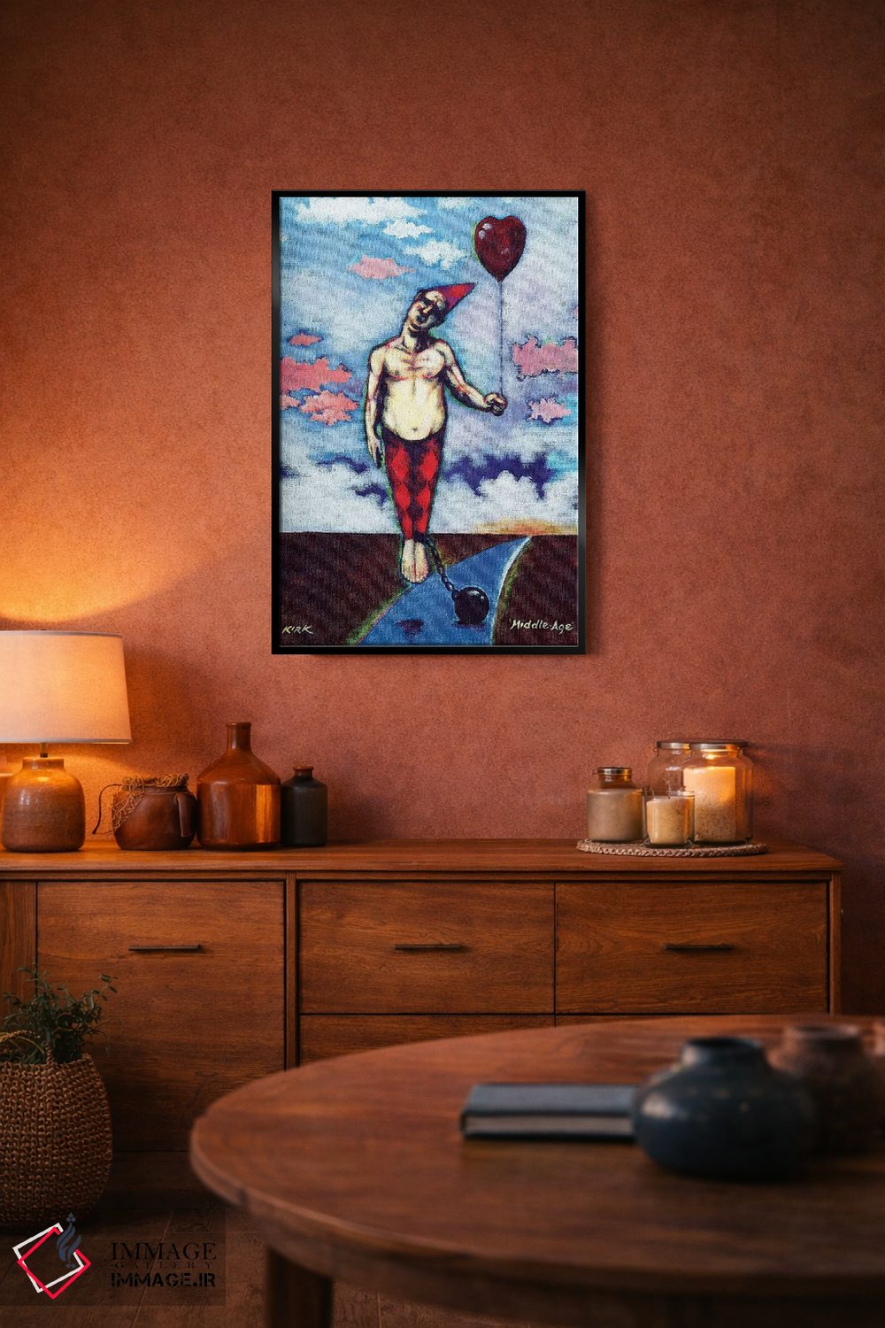 تابلو دکوراتیو میانسالی اثر جری لی کرک - D5B