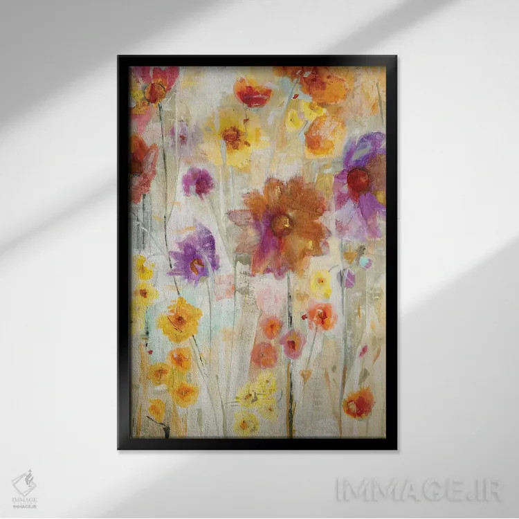 تابلو دکوراتیو درخشش اثر جیل مارتین - نمای قابدار مشکی