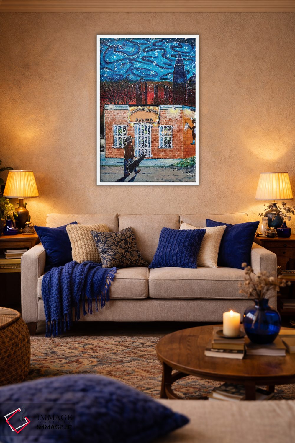 تابلو دکوراتیو سالن بیور تشنه اثر جری لی کرک - D3W