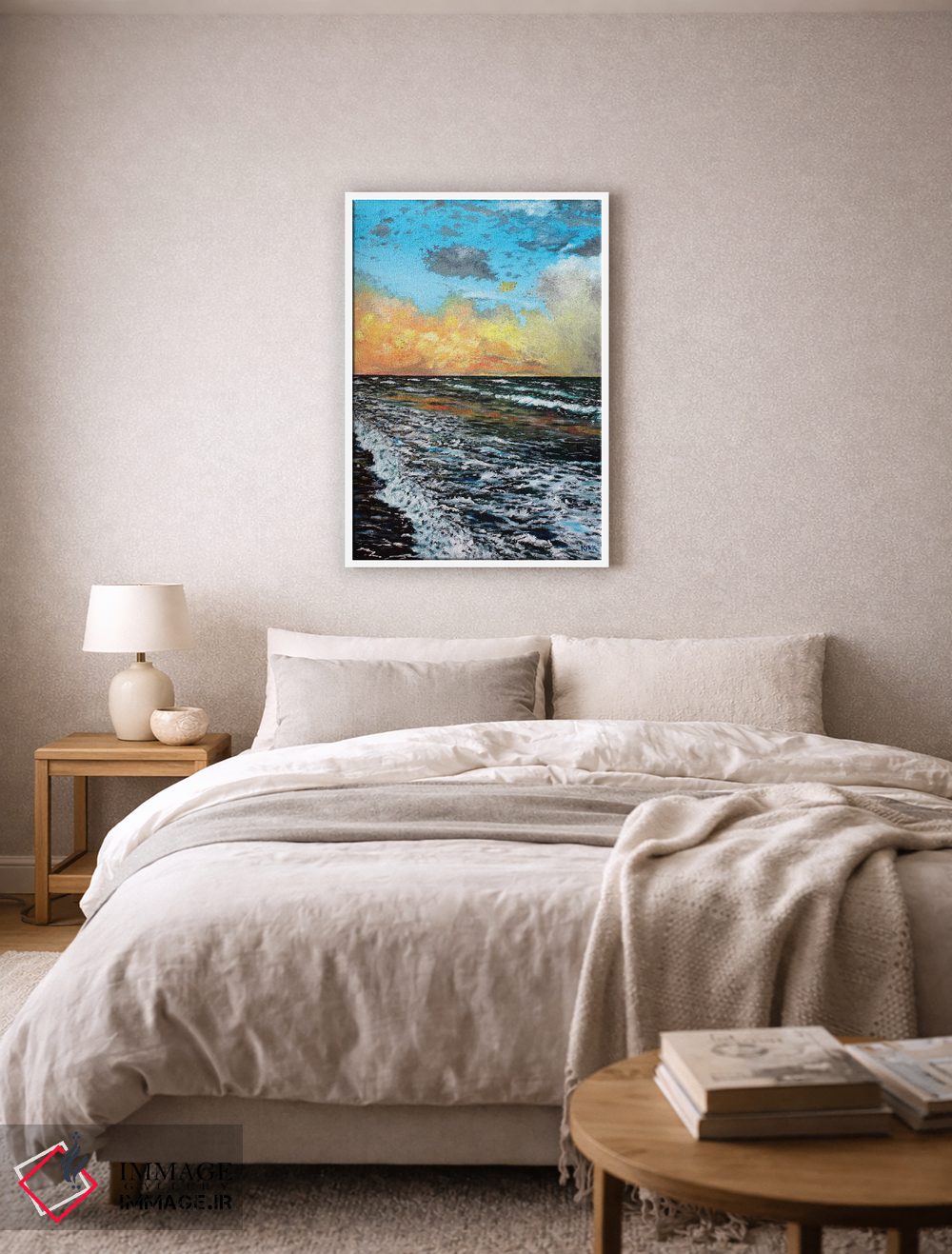تابلو دکوراتیو غروب اقیانوس اثر جری لی کرک - D4W