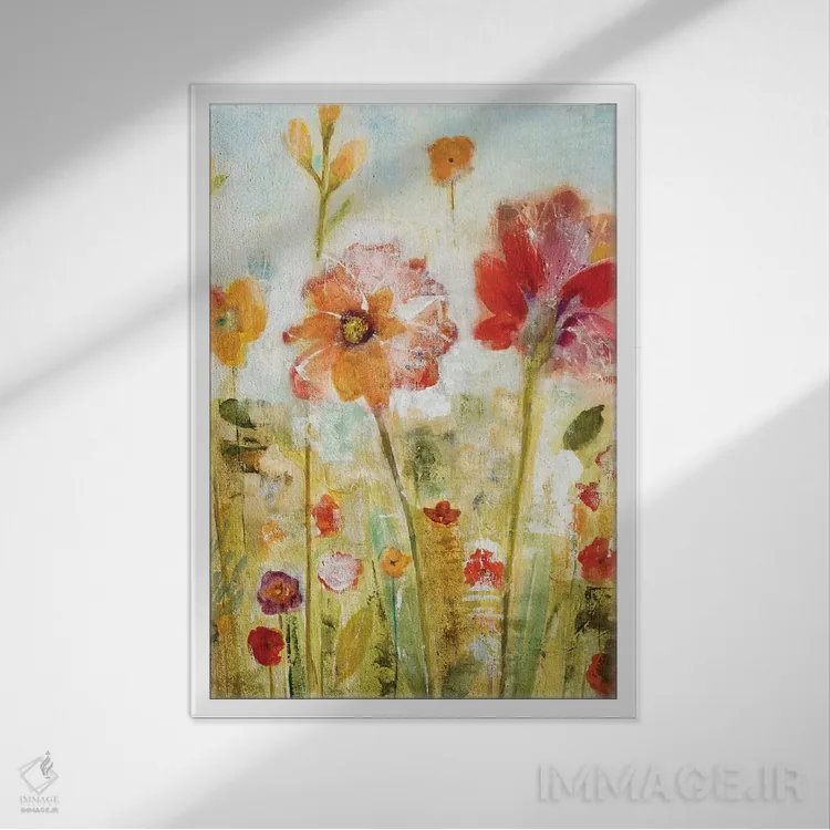 تابلو دکوراتیو لکه های خورشیدی ۲ اثر جیل مارتین - نمای قابدار سفید