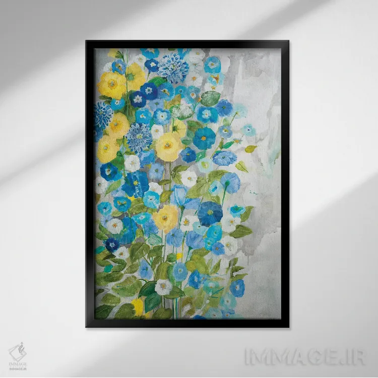 تابلو دکوراتیو انرژی بی قرار اثر جیل مارتین - نمای قابدار مشکی