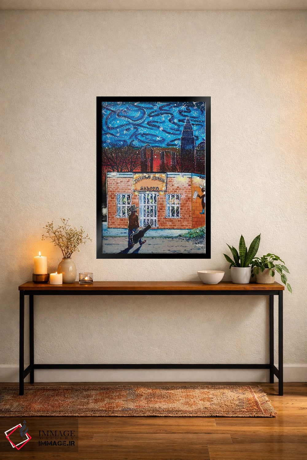 تابلو دکوراتیو سالن بیور تشنه اثر جری لی کرک - D5B
