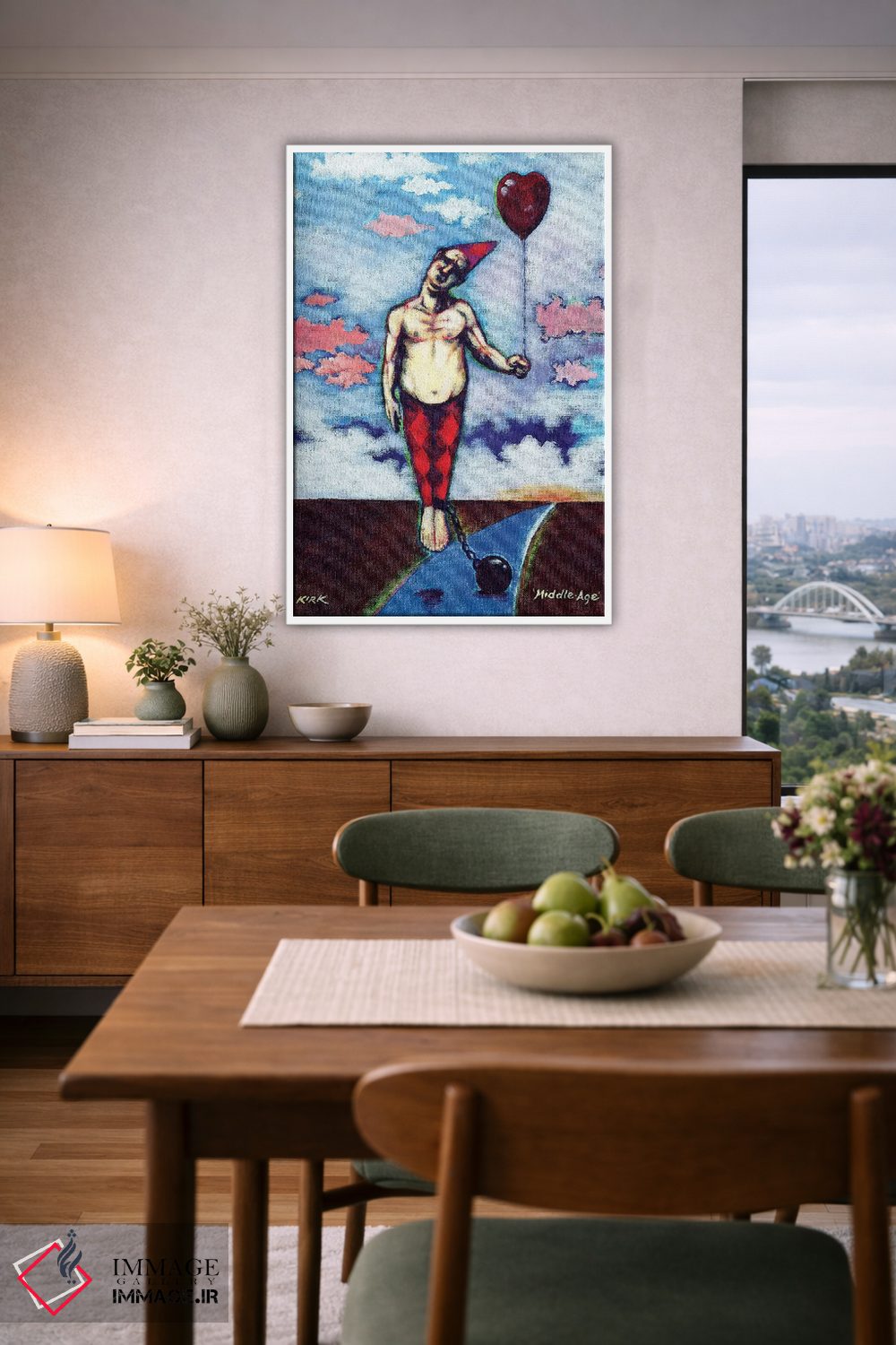 تابلو دکوراتیو میانسالی اثر جری لی کرک - D6W