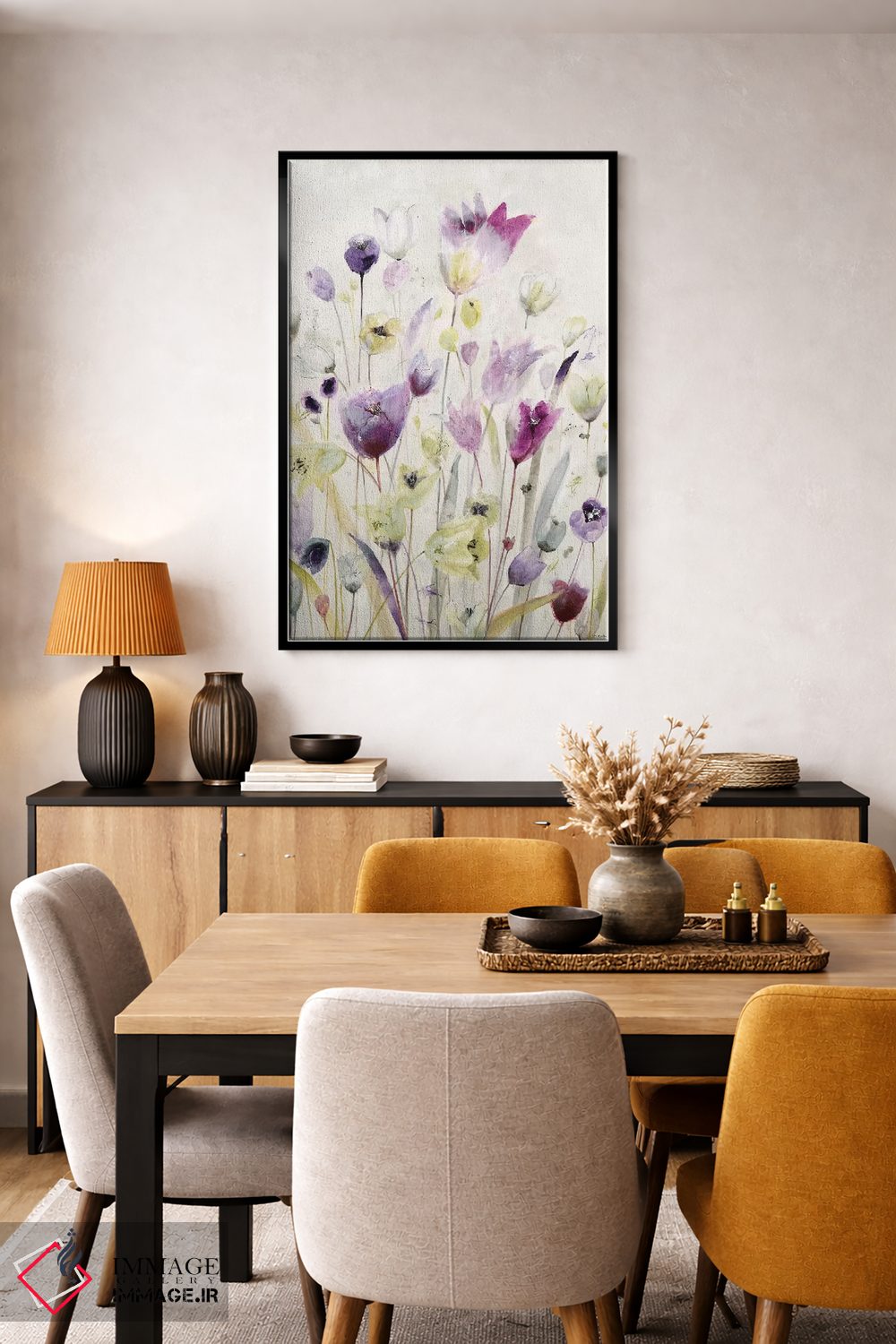 تابلو انتزاعی معطر اثر جیل مارتین - D6B