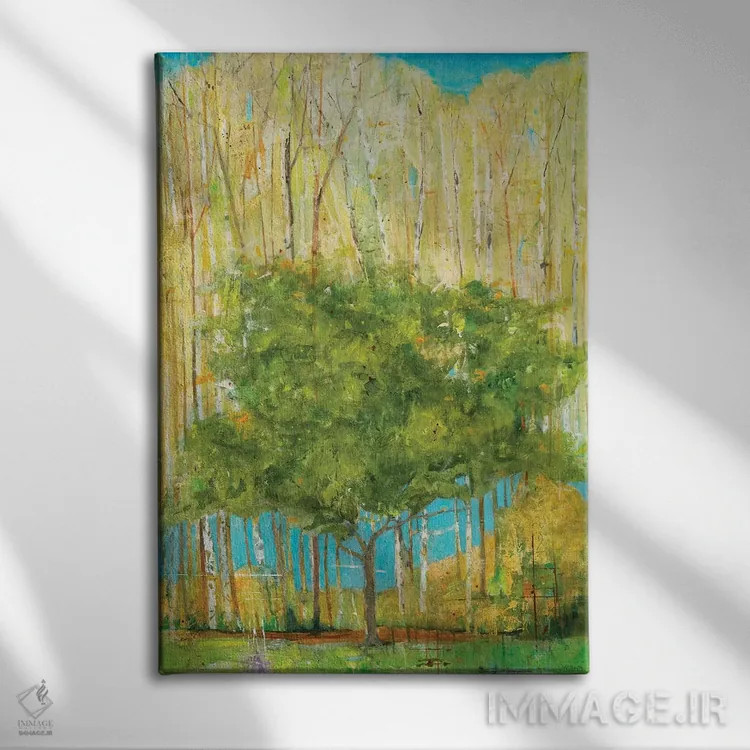 تابلو دکوراتیو خاطره اثر جیل مارتین - نمای روبهرو روی دیوار