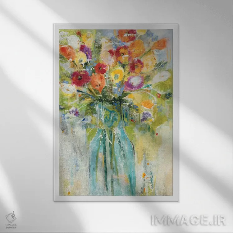 تابلو دکوراتیو درک روز اثر جیل مارتین - نمای قابدار سفید