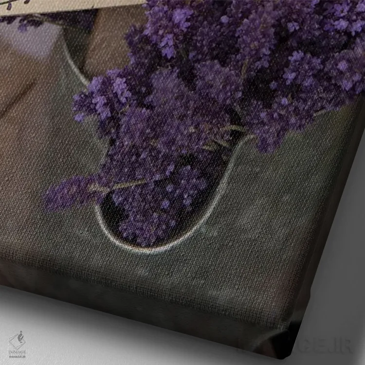 تابلو مدرن Sequim, Clallam County, Washington, USA,اسطوخودوس خشک برای فروش… اثر مریل ایماجز - نمای نزدیک بافت بوم