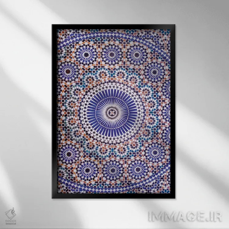 تابلو دکوراتیو Meknes, Morocco,زلیج، مکناس، مراکش اثر مریل ایماجز - نمای قابدار مشکی