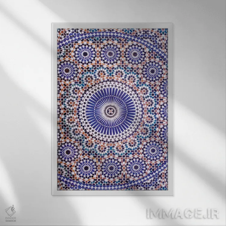تابلو دکوراتیو Meknes, Morocco,زلیج، مکناس، مراکش اثر مریل ایماجز - نمای قابدار سفید