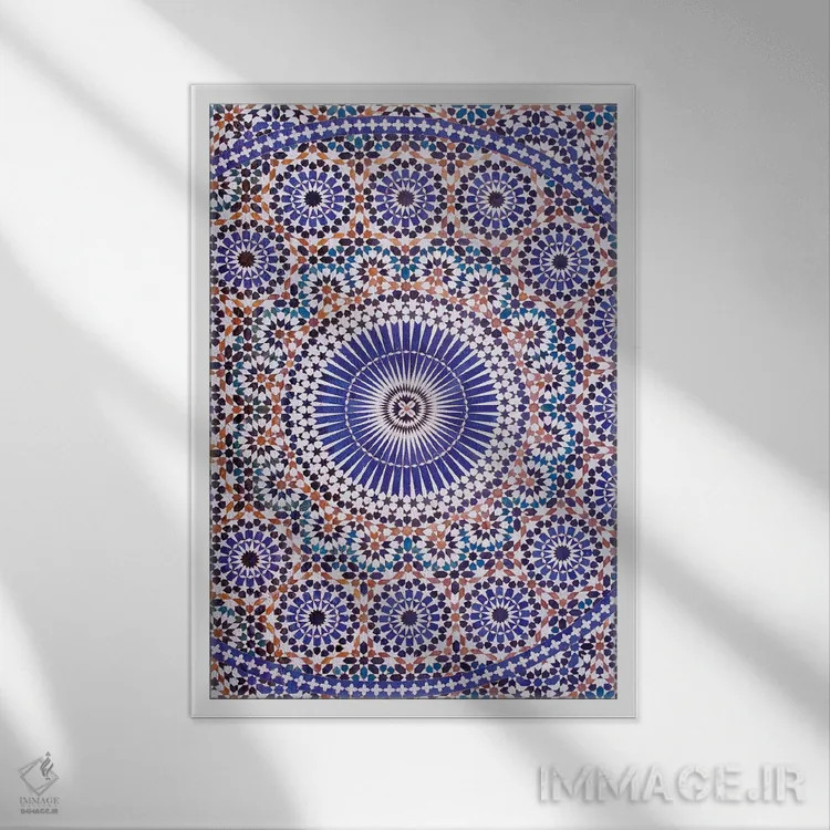 تابلو دکوراتیو Meknes, Morocco,زلیج، مکناس، مراکش اثر مریل ایماجز - نمای قابدار سفید
