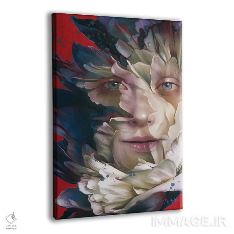 تابلو دکوراتیو روح گل صدتومانی اثر جولیانا لوومر - نمای پرسپکتیو محصول